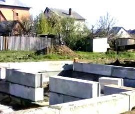 теплый блок для строительства дома - тип 1