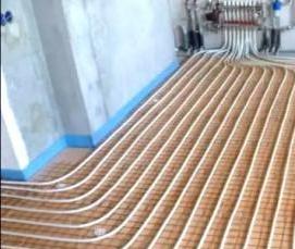 теплый пол газовый - вариант 1