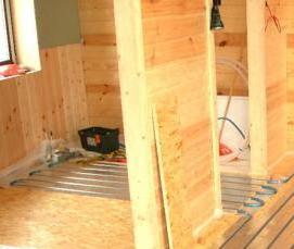 теплый пол на фанеру - модель 2