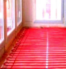 теплый пол на лоджии - тип 3