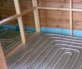 теплый пол под бассейном - тип 3