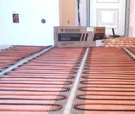 теплый пол под бассейном - тип 2