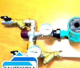 теплый пол смесительный - вариант 2