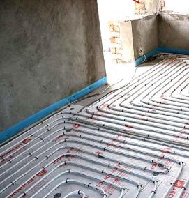 теплый пол в частном доме - вариант 3