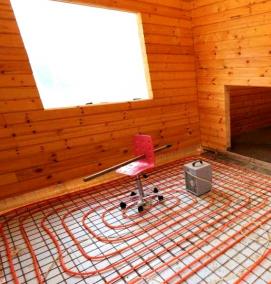 теплый пол в частном доме - вариант 2