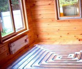 теплый пол в деревянном доме - вариант 2