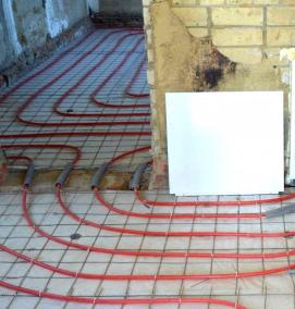 теплый пол в квартире - тип 1