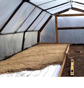 теплый пол в теплице - модель 4