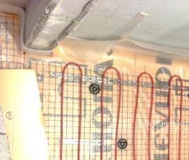 теплый пол в туалете - тип 4