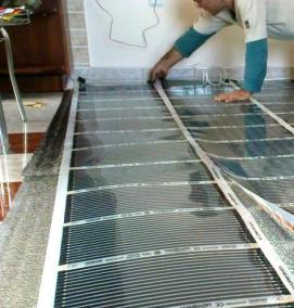 теплый пол в ванной - модель 3