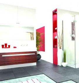 теплый пол в ванной - модель 2