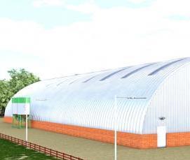 типовые ангары из металлоконструкций - вариант 1