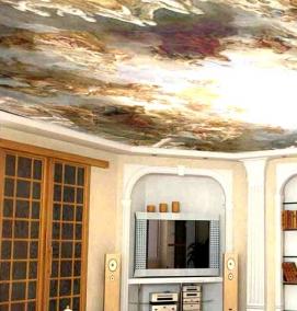 тканевые натяжные потолки - тип 3