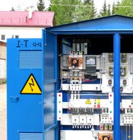 трансформаторная подстанция с двумя трансформаторами - модель 1