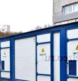 трансформаторная подстанция с двумя трансформаторами - модель 2