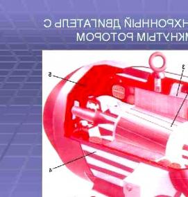 трехфазный асинхронный электродвигатель с фазным ротором - вариант 2