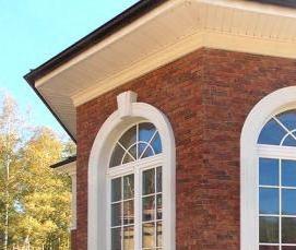 треугольное деревянное окно - модель 4