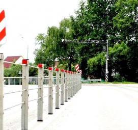 тросовые дорожные ограждения - вариант 1