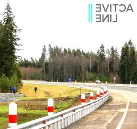 тросовые дорожные ограждения - вариант 4