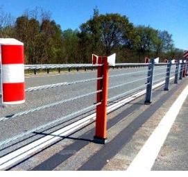 тросовые дорожные ограждения - вариант 3