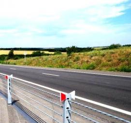 тросовые дорожные ограждения - вариант 2