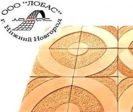 тротуарная плитка 400х400х30 мм - модель 1