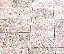 тротуарная плитка 40х40 для дорожек - вариант 1