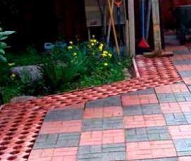 тротуарная плитка 8 мм - модель 4