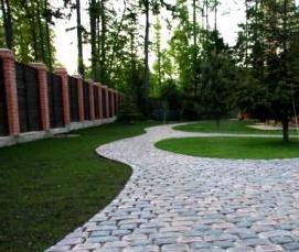 тротуарная плитка двух цветов - модель 3