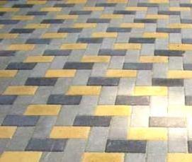 тротуарная плитка кирпичик красный - модель 2