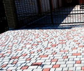 тротуарная плитка коричневая - вариант 2