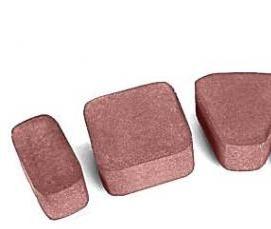 тротуарная плитка красно коричневая - тип 4