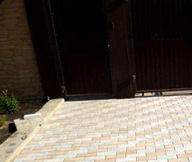 тротуарная плитка красно коричневая - тип 2