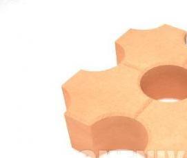 тротуарная плитка с дырками для травы - модель 4