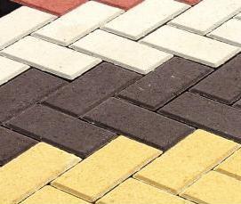 тротуарная плитка трех цветов - тип 1