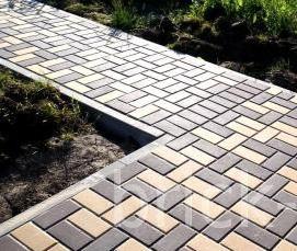 тротуарная плитка трех цветов - тип 2