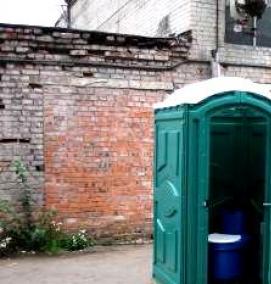 туалетная кабина для дачи пластиковая - тип 2