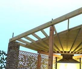 угловая беседка с мангалом - тип 1