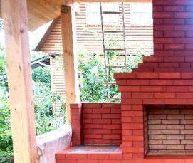 угловая печь-барбекю - тип 3