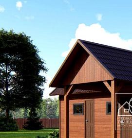 угловой хозблок - вариант 2