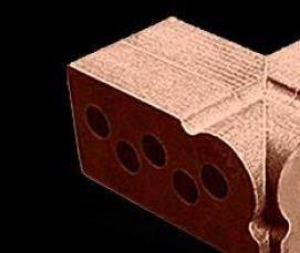 угловые карнизные кирпичи - модель 3