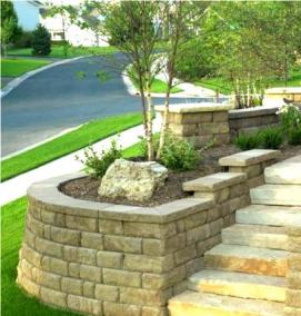 уголковая подпорная стенка - вариант 2