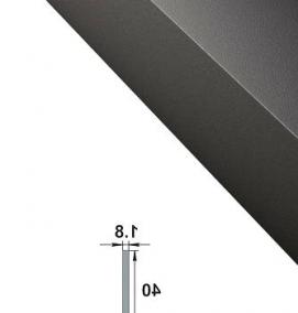 уголок металлический 40х40 мм - модель 2