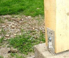 уголок металлический для бруса 100х100 мм - вариант 4