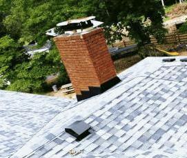 укладка битумной кровли - модель 2