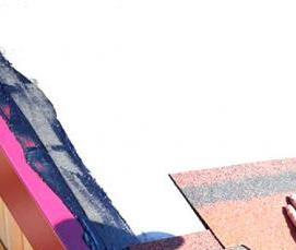 укладка гибкой кровли - тип 3