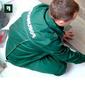 укладка керамогранита на пол - тип 4