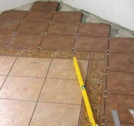 укладка керамогранита на пол по диагонали - тип 4