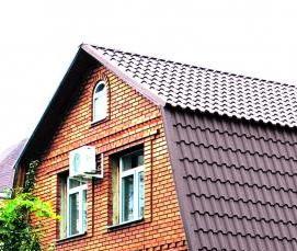 укладка кровли из металлочерепицы - модель 3