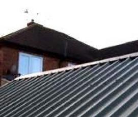 укладка кровли из профнастила - модель 2